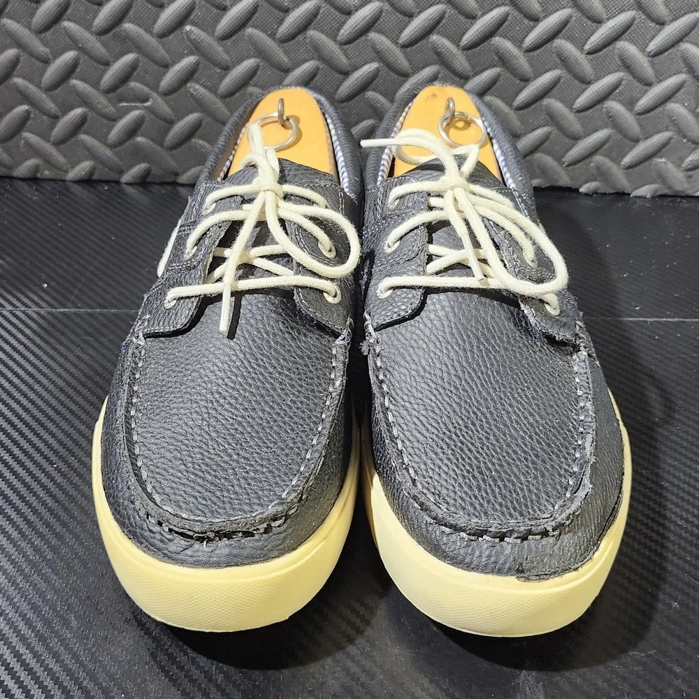 GH Bass Boat Shoes Mens 10 M Casual Slip On Loafers Black Size 13M